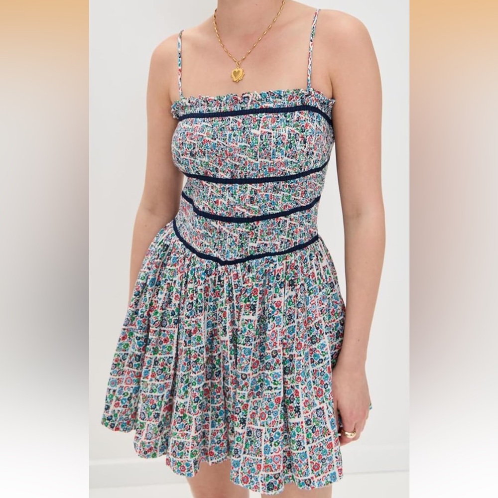 Free People Bali Checked Out Printed Romper